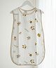 Baby Moo Floral Print 6 Layer Snap Button Muslin Sleeping Bag / Wearable Blanket / Sleep Sack - White