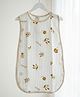 Baby Moo Floral Print 6 Layer Snap Button Muslin Sleeping Bag / Wearable Blanket / Sleep Sack - White