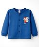 Tango Interlock Knit Full Sleeves Jhabla With Squirrel Print - Blue