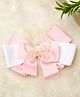 Stol'n Bow & Butterfly Applique Detailed Alligator Hair Clip - Pink