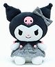 Kids Mandi Kawai Kuromi Teddy with Bow LCTD Toy - Black, 22x10x22 CM, Cute Plush Doll, Kawaii Stuffed Animal, Gift for Kids, Collectible Toy, Adorable Decor - Height 22 cm