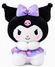 Kids Mandi Kawai Kuromi Frock Teddy with Bow - Purple, 22x10x25 CM, Cute Plush Toy, Adorable Gift, Soft Stuffed Animal, Perfect for Kids, Collectible Decor - Height 25 cm
