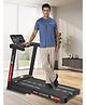 PowerMax TDA-230 5HP DC Motorized Foldable Treadmill with Auto Incline, LED Console, Device Holder, 14km/hr Speed & 140kg Capacity