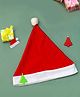 Rosada Santa Hat, Unisex Red Velvet Christmas Cap with Soft Plush Lining  Lightweight, Cozy & Perfect for Holiday Parties and Celebrations (10.5 x 11 Inches)