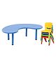 Yoto Front Round Table & Chair Set - Multi Color