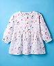 Wonderchild Full Sleeves Night Sky Theme Printed Dress - White