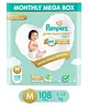 Pampers Premium Care Pants, Medium size baby diapers (M), 108 Count, Softest ever Pampers pants