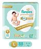 Pampers Premium Care Pants, Large size baby diapers (L), 88 Count, Softest ever Pampers pants
