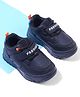 Cute Walk by Babyhug Velcro Closure Sneakers with Fashion Text Print - Black