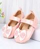 Cute Walk by Babyhug Velcro Closure Booties With Bow Applique - Pink