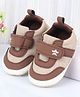 Cute Walk by Babyhug Velcro Closure Solid Booties - Brown