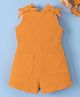 Mark & Mia Cotton Sleeveless Solid Color Jumpsuit - Orange