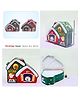 Azhari Christmas House Metal Piggy Bank with Lock & Key -Pack of 1  Colour May Vary