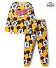 HoneyHap Disney Single Jersey Knit Full Sleeves Co-ords Night Suit With Mickey Mouse Print - Yellow