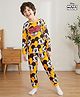 HoneyHap Disney Single Jersey Knit Full Sleeves Co-ords Night Suit With Mickey Mouse Print - Yellow