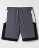Pine Active Woven Knee Length Shorts With Cut & Sew Design - Grey