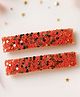 Little Tresses Beads Detailed Hair Clips - Peach