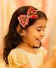Little Tresses Bow Applique Detailed Sequins Embellished Headband - Red