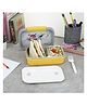 Nayasa Autobot 2 Compartment Vaccum Sealed Insulated Stainless Steel Lunch Box Sports Print Leak Proof Tiffin Box Yellow - 470 ml