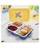 Nayasa X-Station Lunch Box | 750 ml | Stainless Steel Inner | Leakproof | Durable | Perfect for School Kids | 22.2 cm X 16.2 cm X 5.6 cm | Yellow & Blue