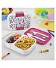 Nayasa Marco 2 Compartment Stainless Steel Insulated Lunch Box for Kids Paris Print Vacuum Sealed & Leak Proof Tiffin White - 650 ml