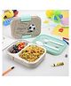 Nayasa Marco 2 Compartment Stainless Steel Insulated Lunch Box for Kids Paris Print Vacuum Sealed & Leak Proof Tiffin Grey - 650 ml