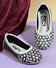 SHOES FOR JUNIORS Sequins Embellished Threadwork Detailed Ballerinas - Grey