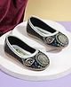 SHOES FOR JUNIORS Sequins Embellished Threadwork Detailed Ballerinas - Silver