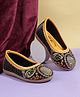 SHOES FOR JUNIORS Sequins Embellished Threadwork Detailed Ballerinas - Yellow