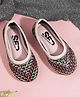 SHOES FOR JUNIORS Sequins Embellished Threadwork Detailed Ballerinas - Pink