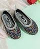SHOES FOR JUNIORS Sequins Embellished Threadwork Detailed Ballerinas - Grey