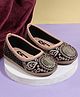 SHOES FOR JUNIORS Sequins Embellished Threadwork Detailed Ballerinas - Dark Pink