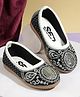 SHOES FOR JUNIORS Sequins Embellished Threadwork Detailed Ballerinas - White