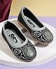SHOES FOR JUNIORS Sequins Embellished Threadwork Detailed Ballerinas - Grey