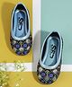 SHOES FOR JUNIORS Sequins Embellished Threadwork Detailed Ballerinas - Blue