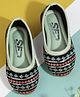 SHOES FOR JUNIORS Sequins Embellished Threadwork Detailed Ballerinas - Green