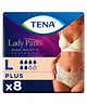 TENA Lady Plus Incontinence Pants Large (L) | High Waist | Adult Diapers - L (8 Pieces)