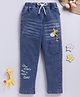 TOONYPORT Denim Woven Giraffe Printed Jeans - Blue