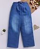 TOONYPORT Denim Woven Mild Washed Palazzo - Blue