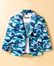 Dapper Dudes Full Sleeves Abstract Printed Blazer With Tee Set - Blue