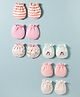 Ben Benny Interlock Knit Mittens with Stripes & Animal Print Pack of 6 - Multicolor