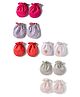 Ben Benny Interlock Knit Mittens with Tropical Theme Print Pack of 6 - Multicolor