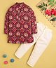 Jeet Ethnics Cotton Blend Woven Full Sleeves Animals Printed Kurta & Pyjama Set - Multi Colour