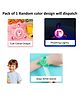 Sanjary Wrist Band for Kids with Spinner Top LED Light Cute Cartoon Bracelet Slap Band for Boys & Girls Birthday Party Return Gift Kids Pack of 1 color design may vary