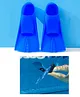 Sanjary Swim Training Fins for Snorkeling Swimming Diving, Floating Fins Comfortable Swim Flippers Travel Size with Bag for Adults Men Women color design may vary