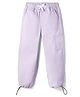Pine Kids Denim Woven Full Length Solid Colour Jeans with Pockets -Purple