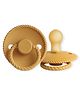 FRIGG Rope Latex Baby Pacifier 0-6M 1-Pack Honey gold - Size 1