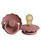 FRIGG Daisy Latex Baby Pacifier 0-6M 1-Pack Powder Blush - Size 1