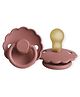 FRIGG Daisy Latex Baby Pacifier 6-18M, 1-Pack Powder Blush - Size 2