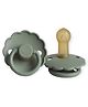 FRIGG Daisy Latex Baby Pacifier 6-18M, 1-Pack Lily Pad- Size 2